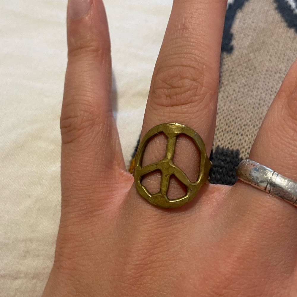 Peace Sign Ring